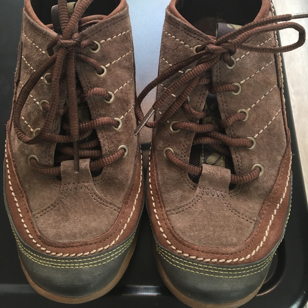 Merrell brown leather lace sneaker